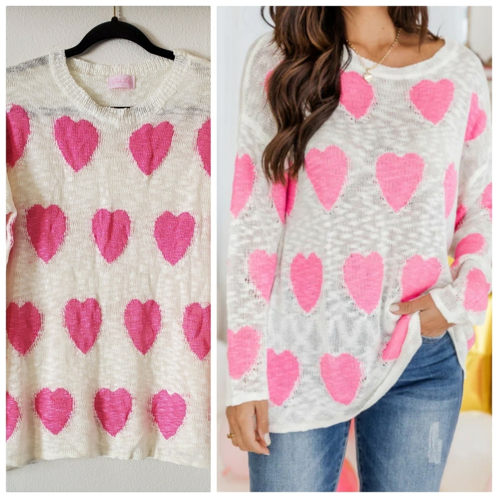 Pink Lily Wonderful Tonight Sweater.